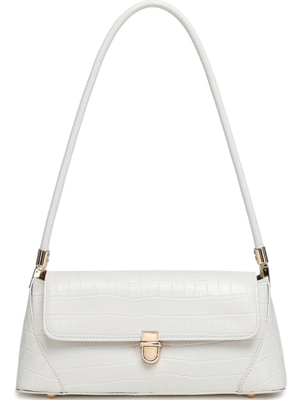 Women's Crocodile-white Vintage Handbag Classic Small Purse Hobo Shoulder Bags